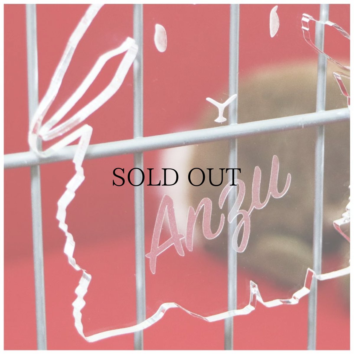 画像5: シルエットケージプレート  たれ耳うさぎC (5)