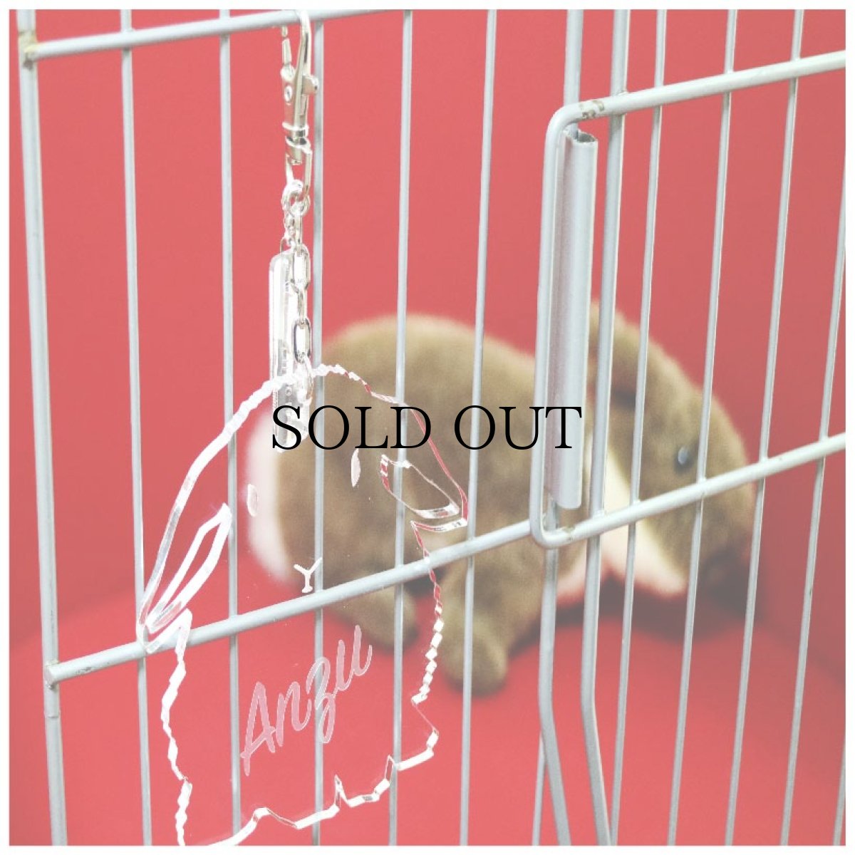 画像2: シルエットケージプレート  たれ耳うさぎC (2)