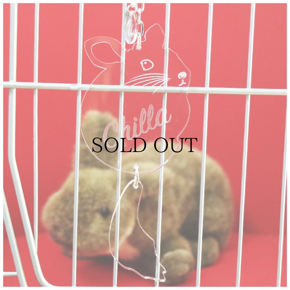 画像4: ＜在庫限り＞しっぽがフリフリ！ ケージプレート（チンチラB） (4)