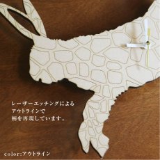 画像5: うさぎの時計 XING design ビッグシルエット380mm Giraffe Pattern   (5)