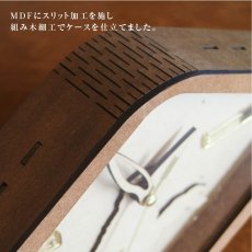 画像4: お耳が動くうさぎの時計 XING design   置き時計 Woody Line (4)