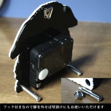 画像10: うさぎのシルエット時計　ミニ（立ち耳・ロップ）　＊仕様変更 (10)