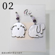 画像5: アクリルピアス（金具は選べます）　No.01-06 (5)