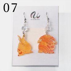 画像3: アクリルピアス（金具は選べます）　No.07-14 (3)