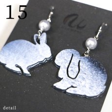 画像4: アクリルピアス（金具は選べます）　No.15-19 (4)