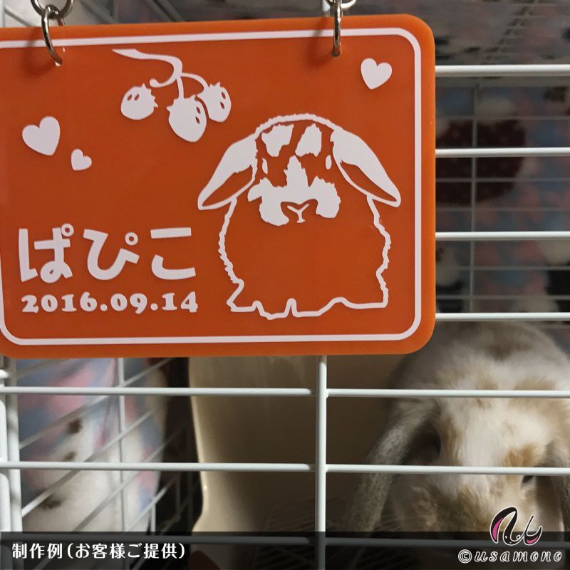 うさぎやペットのシルエット入りグッズをカンタンにオーダー